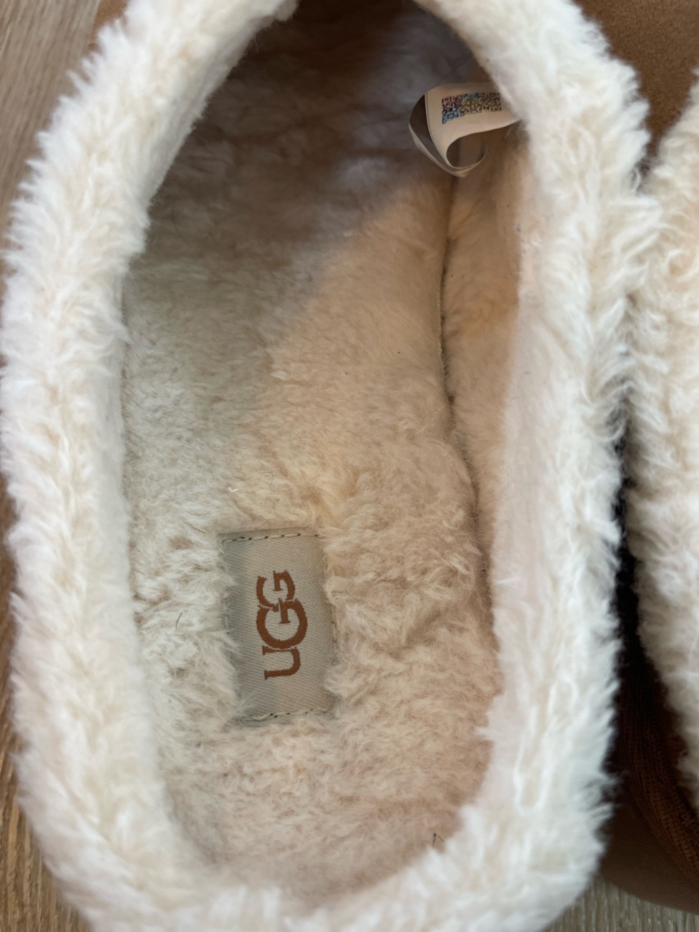 UGG Chestnut Suede Shearling-Trim Mule Size 9 - Picture 4 of 12